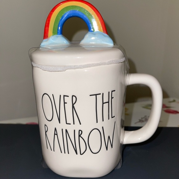 Rae Dunn Over The Rainbow Mug w/ Rainbow Figural Topper🌈 - Picture 1 of 1